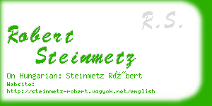 robert steinmetz business card